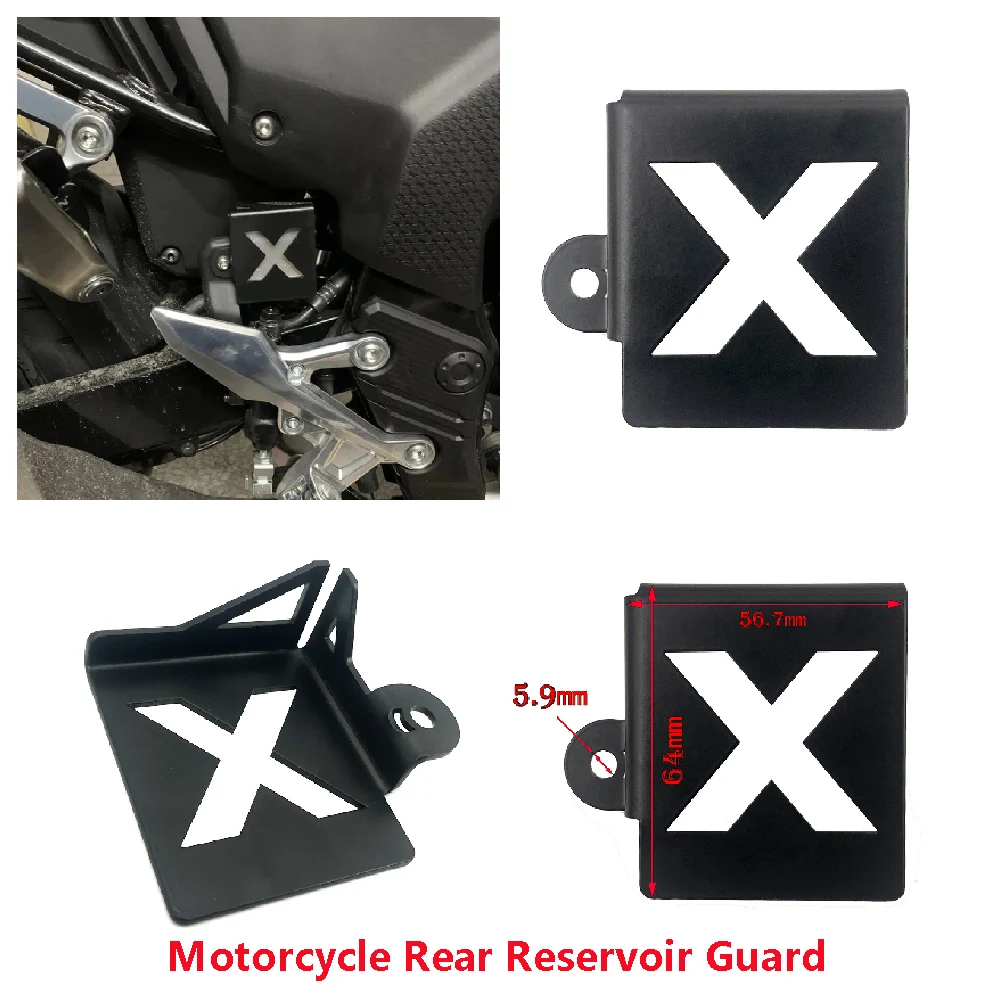 

Fits for Honda NX500 CB500X CB500F CBR500R ABS CB400X CB400F 2019-2025 Motorcycle Rear Brake Fluid Reservoir Protector Guard