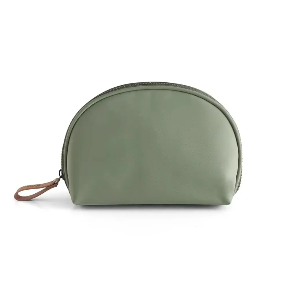 Fashion Semicircle Design Cosmetic Bag Small Solid Color Travel Bag High Quality Beauty Essentials Make Up Bag For Women Gift