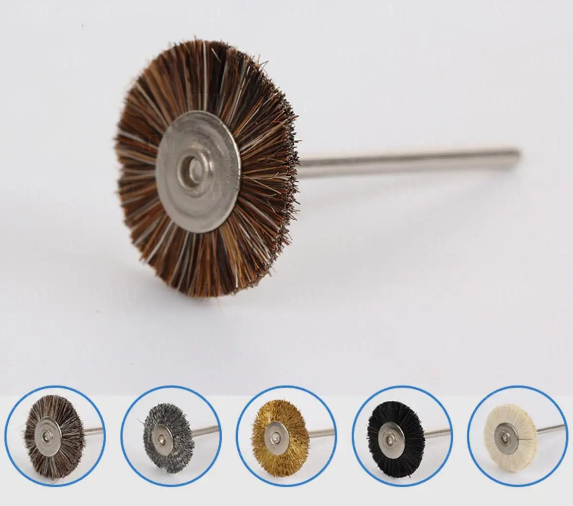 

144pcs 22mm Abrasive Brushes 2.35mm Shank Jewelry Polishing Wheel for Dremel Power Tool Accessories