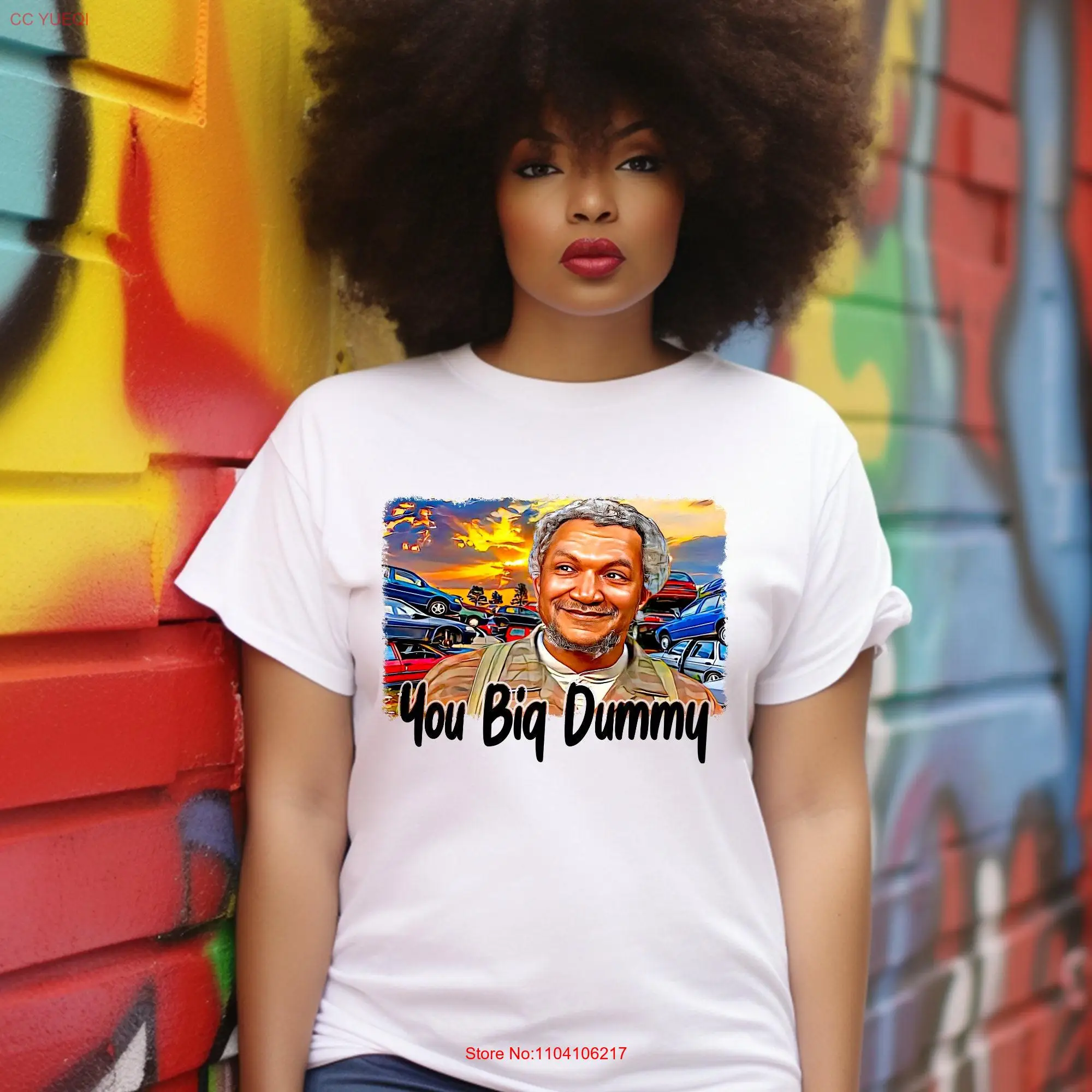 You Big Dummy T shirt Red Fox Sanford and Son Nostalgic TV Black shows Favorite Character Culture long or short sleeves