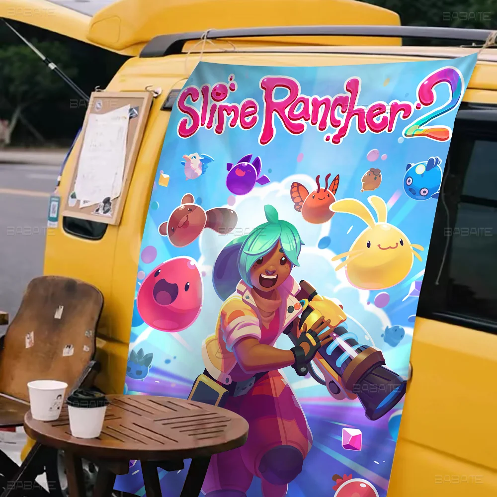 Game S-Slime Rancher Advanced Printing Commercial Advertising Flag Company Party Banner