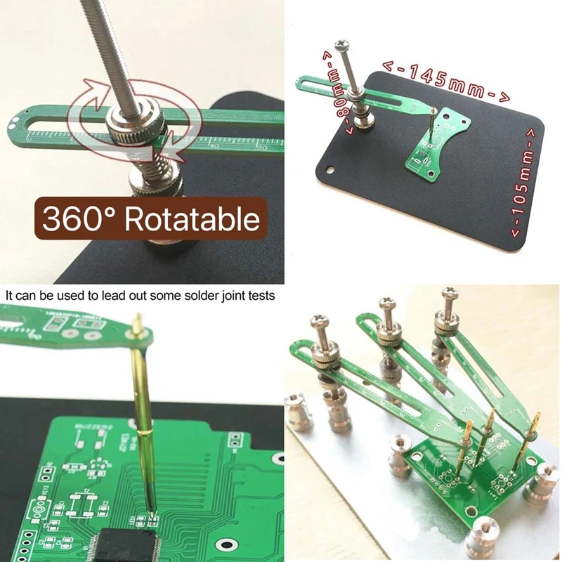 Components IC Chip Module Circuit Board PCB Holder Electronic Production Welding Fixed Test Probe Circuit Holder Clamp A