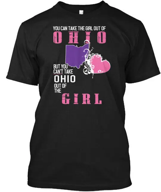 Ohio Girl T-Shirt Made in the USA Size S to 5XL