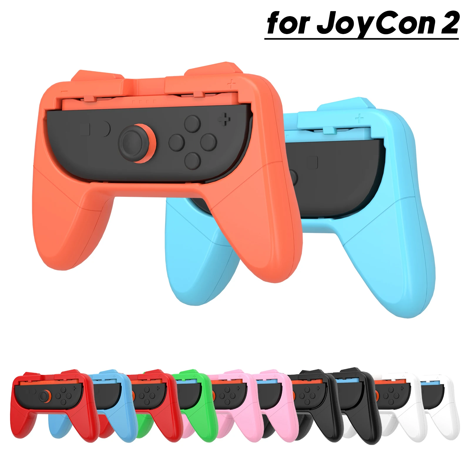 2 قطعة JoyCon2 حامل وحدة التحكم ل NS2 Switch2 JoyCon-2 Gamepads قبضة مقبض حامل القضية ، NS2 لعبة وحدة التحكم الملحقات
