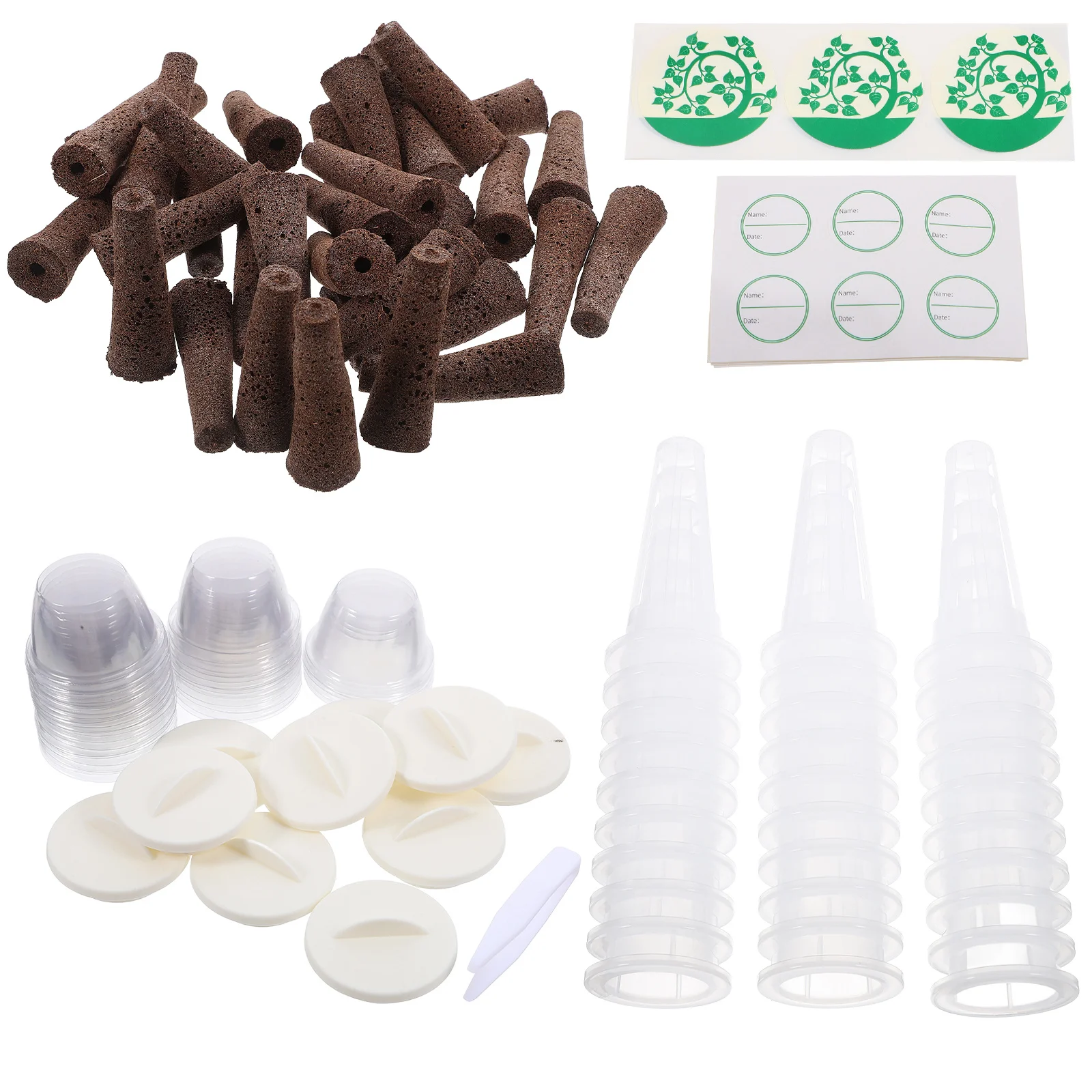 

1Set Hydroponic Grow Baskets Kit No Soil Needed Indoor Balcony Planting Basket Hydroponic Garden Growing Supplies Replacement