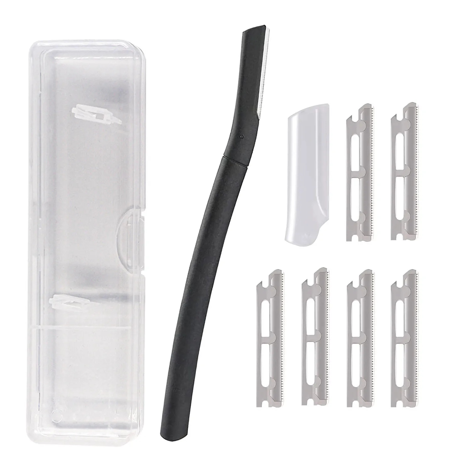 Wenkbrauw Scheermes Kit Baard Trimmer Dermaplaning Tool Shaper Gezichtsscheermes voor Baard Snor Scheermes Met 6-Blade Sets