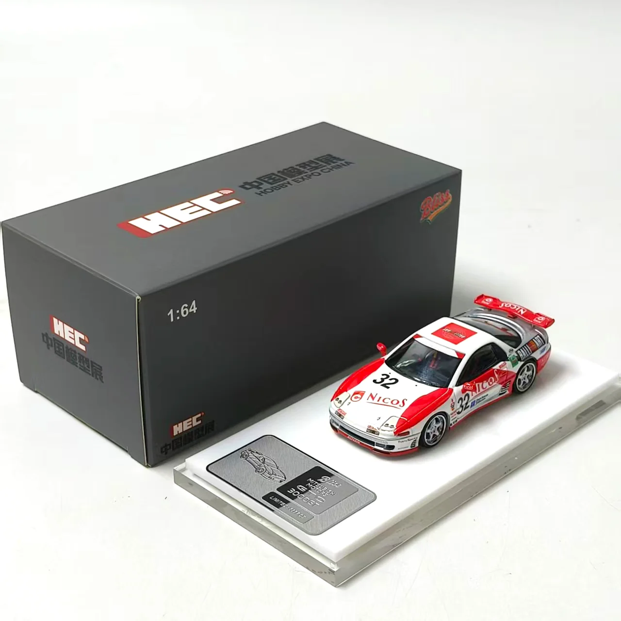 Bliss 1:64 Beijing HEC Exhibition Thunderbolt Fire 3000 GTO Alloy Car Model