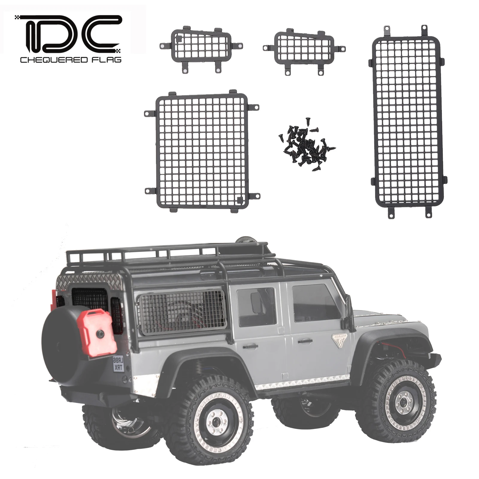 อุปกรณ์เสริมสําหรับ TRX-4M Defender D90 D110 ชุด 1/18 TRX4M RC รถอะไหล่อัพเกรดจําลองป้องกันเกราะชิ้นส่วนตกแต่ง