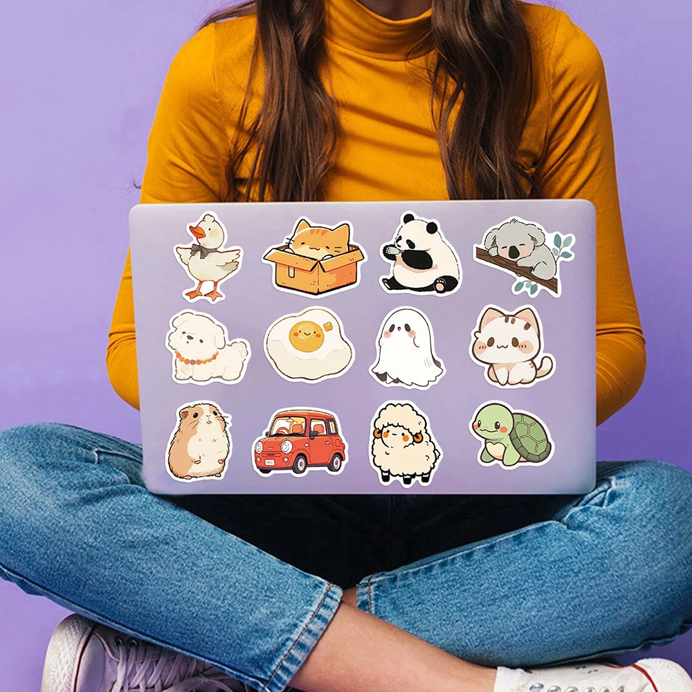 10/30/50/100 Stuks Mix Dieren Cartoon Stickers Schattige Stickers Diy Dagboek Koffer Plakboek Telefoon Laptop Fiets Kawaii Sticker Voor Kinderen