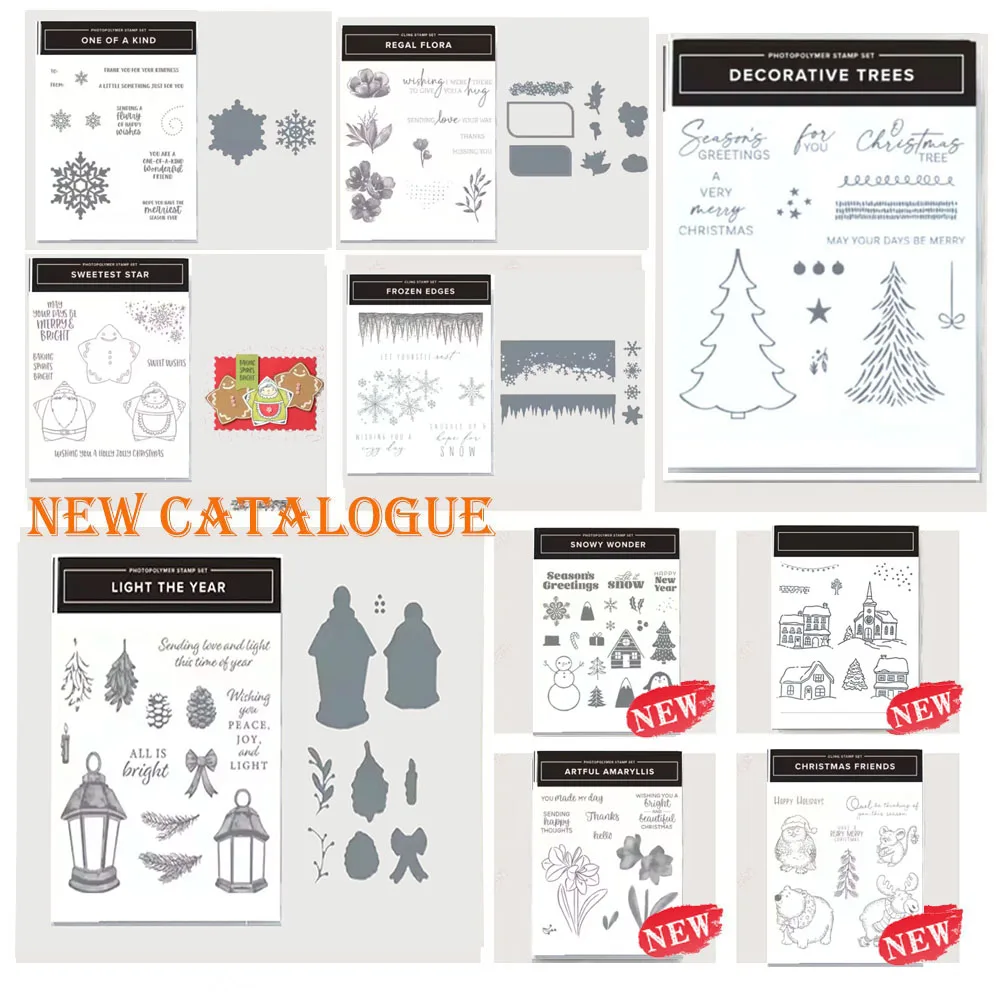 

2024 Metal Cutting Dies Stamps New For DIY Scrapbooking Supplies Christmas Tree Snowman Stamping Die Embossing Template Craft