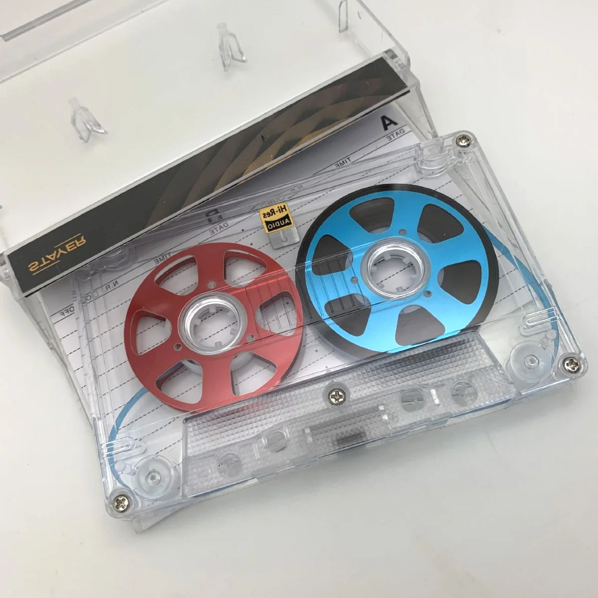 Retro Reel-to-Reel-Kassette, beidseitig beschichtetes Metall, 50 Minuten, leeres Kassettenband für Walkman-Aufnahmen (mit 50-minütigem Band) – Detail 2