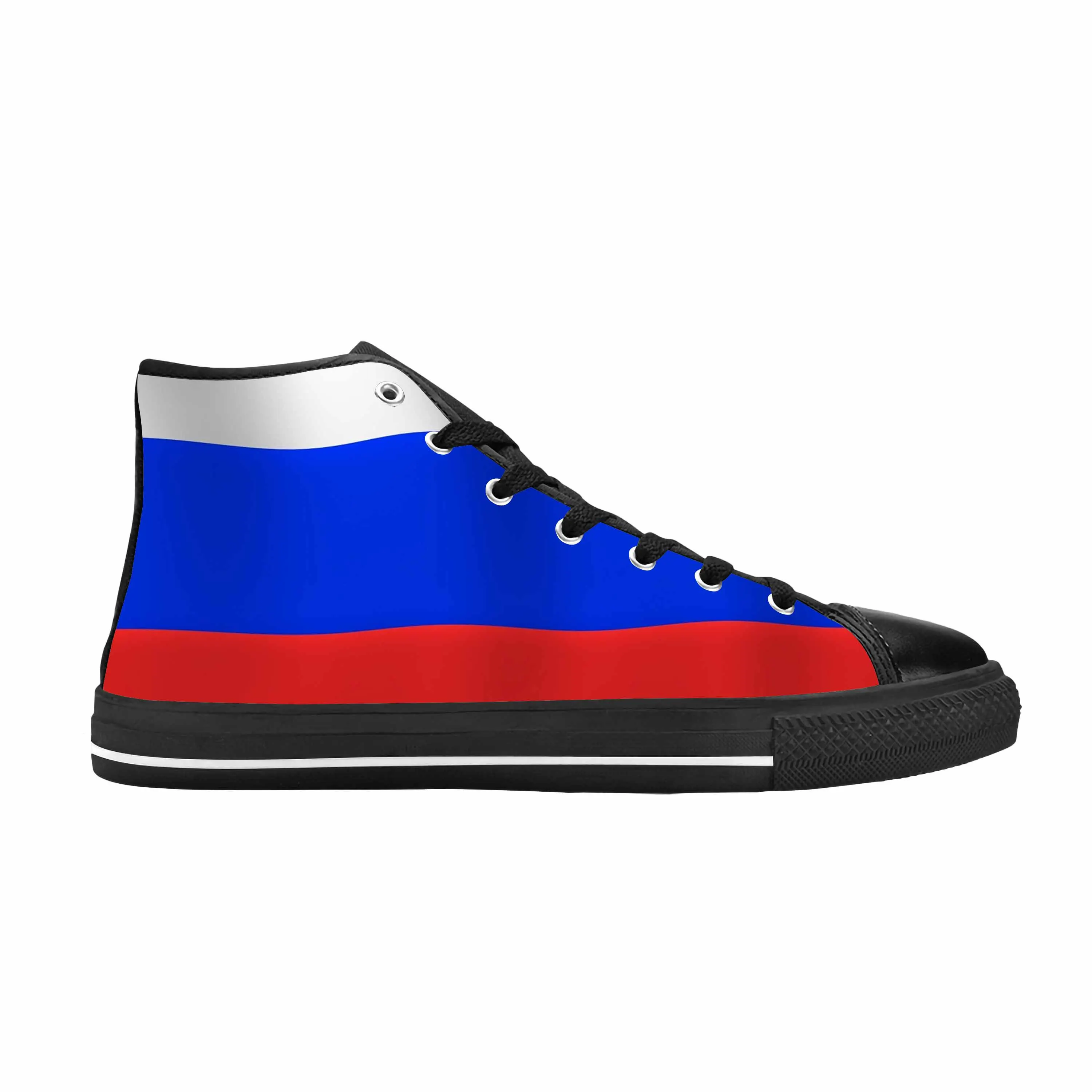 Russia Russian Flag Patriotic Pride Funny Fashion Casual Cloth Shoes High Top Comfortable Breathable 3D Print Men Women Sneakers