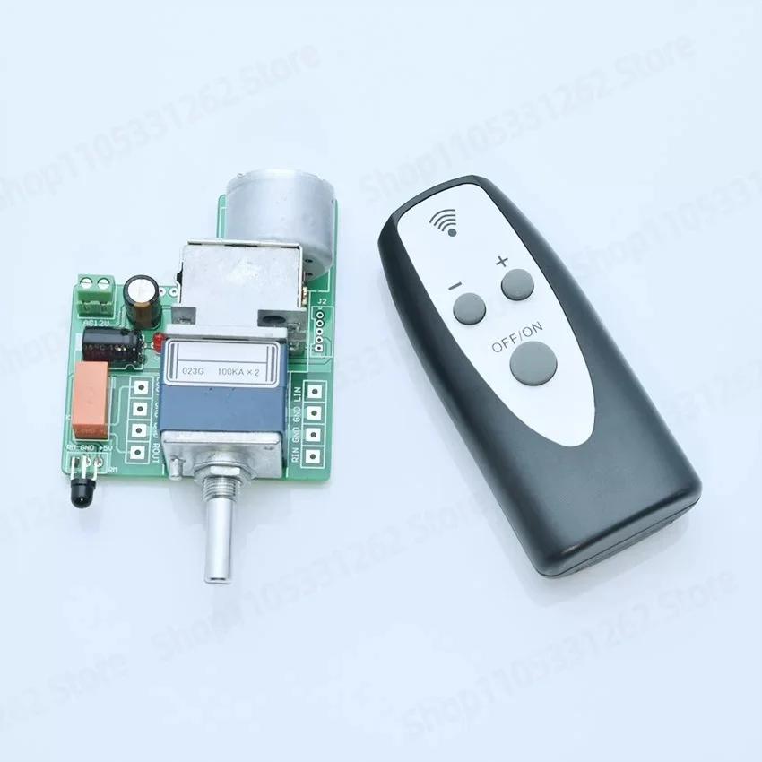 Motorized Remote Volume Control Board for ALPS27, Preamplifier IR Volume Potentiometer Kit, DIY Audio Upgraded Accessory