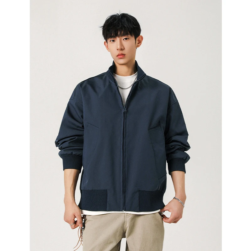 New Men's Spring Autumn Lightweight Jacket Casual Windbreaker Coat Streetwear 2025 New Oversized Trendy Outdoor Work Daily Wear