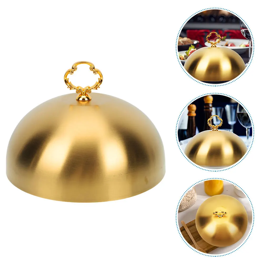 

Exquisite Stainless Steel Meal Dome Cover for Dinner Plates Portable Reusable Food Safety Shield Home Party Use