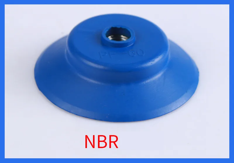 Full-force vacuum suction cup industrial PA/PFG/PF-60 single-layer NBR non-slip robot accessory suction cup nozzle.