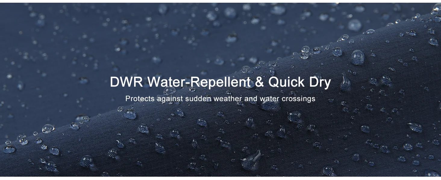water resistant and quick dry