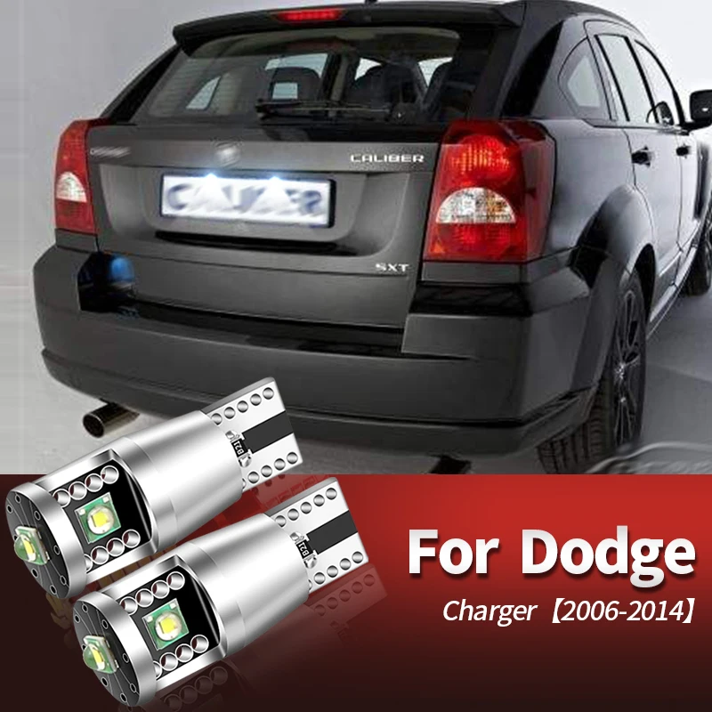 2x LED License Plate Light W5W T10 For Dodge Avenger Caliber Charger Grand Caravan Dart Durango Journey Viper Challenger Dakota