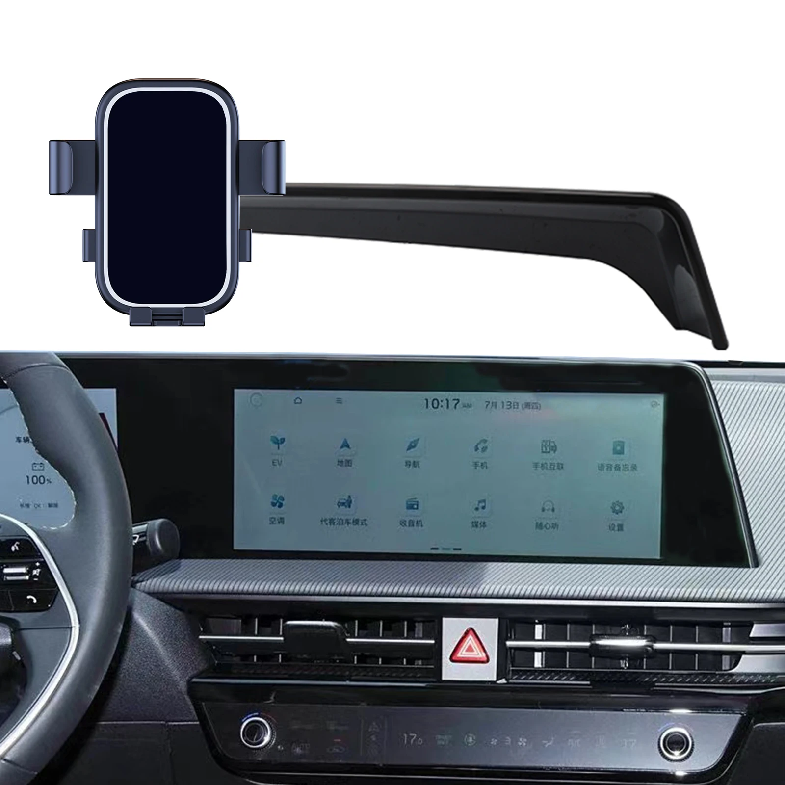 

Gravity Car Phone Holder for Kia EV6 Screen Navigation Bracket Air Vent Cradles Phone Stand Mount