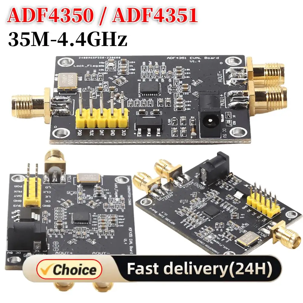 Sorgente di segnale RF PLL 35M-4.4GHz ADF4350/ADF4351 Modulo generatore di segnale Interfaccia SMA Scheda loop con blocco di fase RF 5V