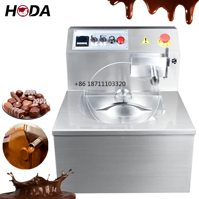 Small Tempering chocolate mixer machine maker production processing forming dispenser molding melting chocolate making equipment