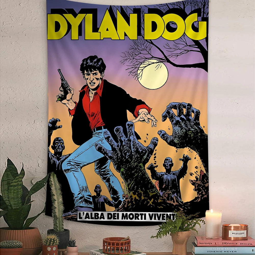 Dylan Dog Hanging Bohemian Tapestry Hanging Tarot Hippie Wall Rugs Dorm Japanese Tapestry