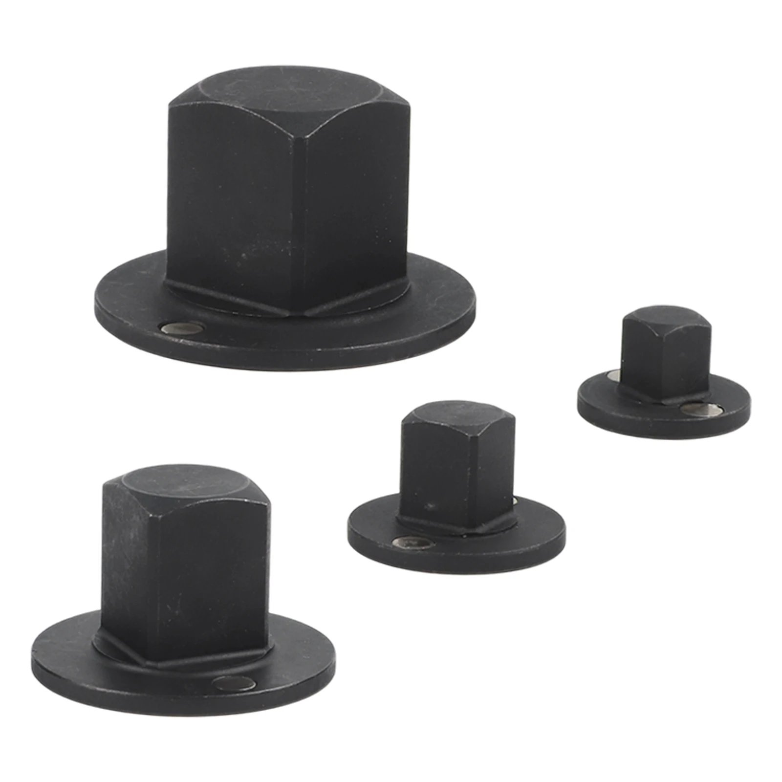 Four Size Low Profile Socket Adapter Set for Impact Drivers Optimized for Tight Space Applications and High Torque Transmission