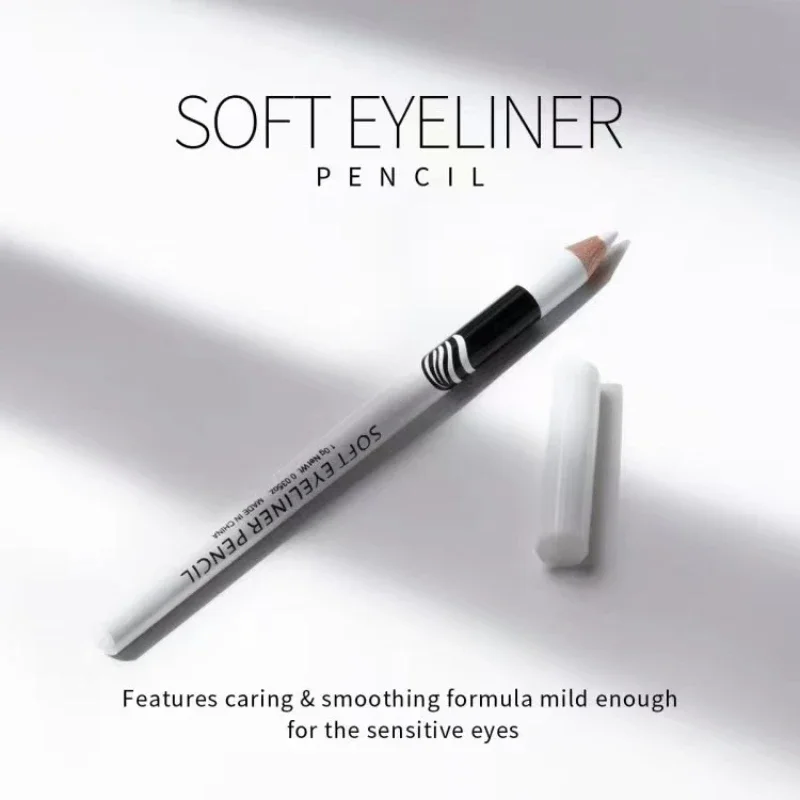 1Pc Nieuwe Witte Eyeliner Make-Up Glad Gemakkelijk Te Dragen Ogen Verhelderaar Waterdichte Mode Ogen Liner Potloden Oog Make-Up Tool