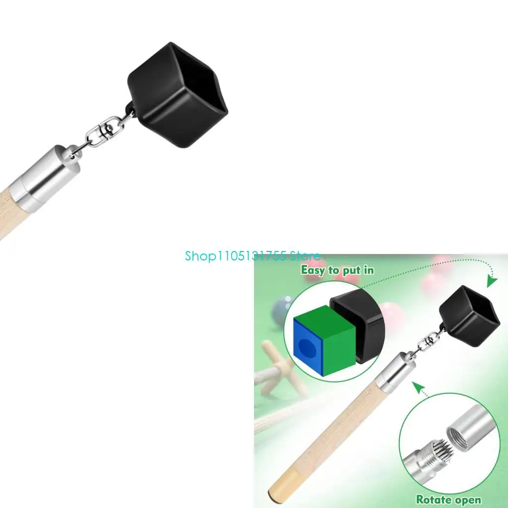 K0EF Handle Billiard Cue Tip Tool for Snooker Portable Billiard Cue Prep Tool