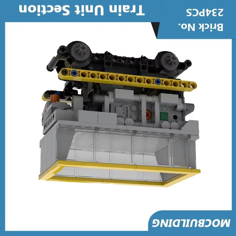 

Collection Train Unit Section Transportation Model MOC Building Blocks DIY Assembled Bricks Creative Display Toys Gifts 234PCS