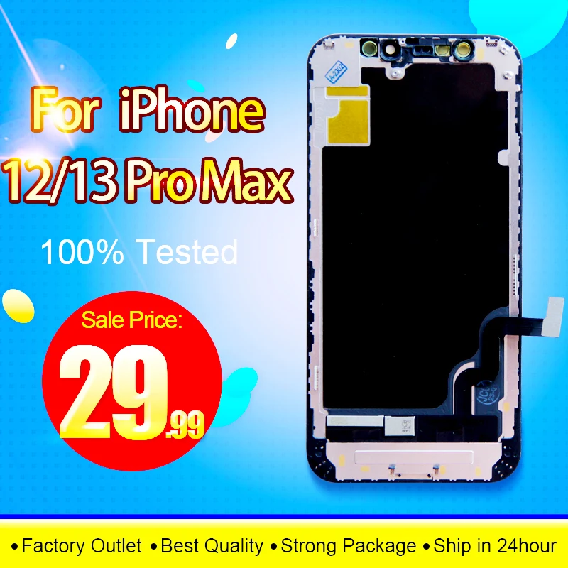 OLED LCD For iPhone 12mini 12 Pro Display Wholesale Price Factory Display For iPhone 12 13 Pro Max Screen Replacement