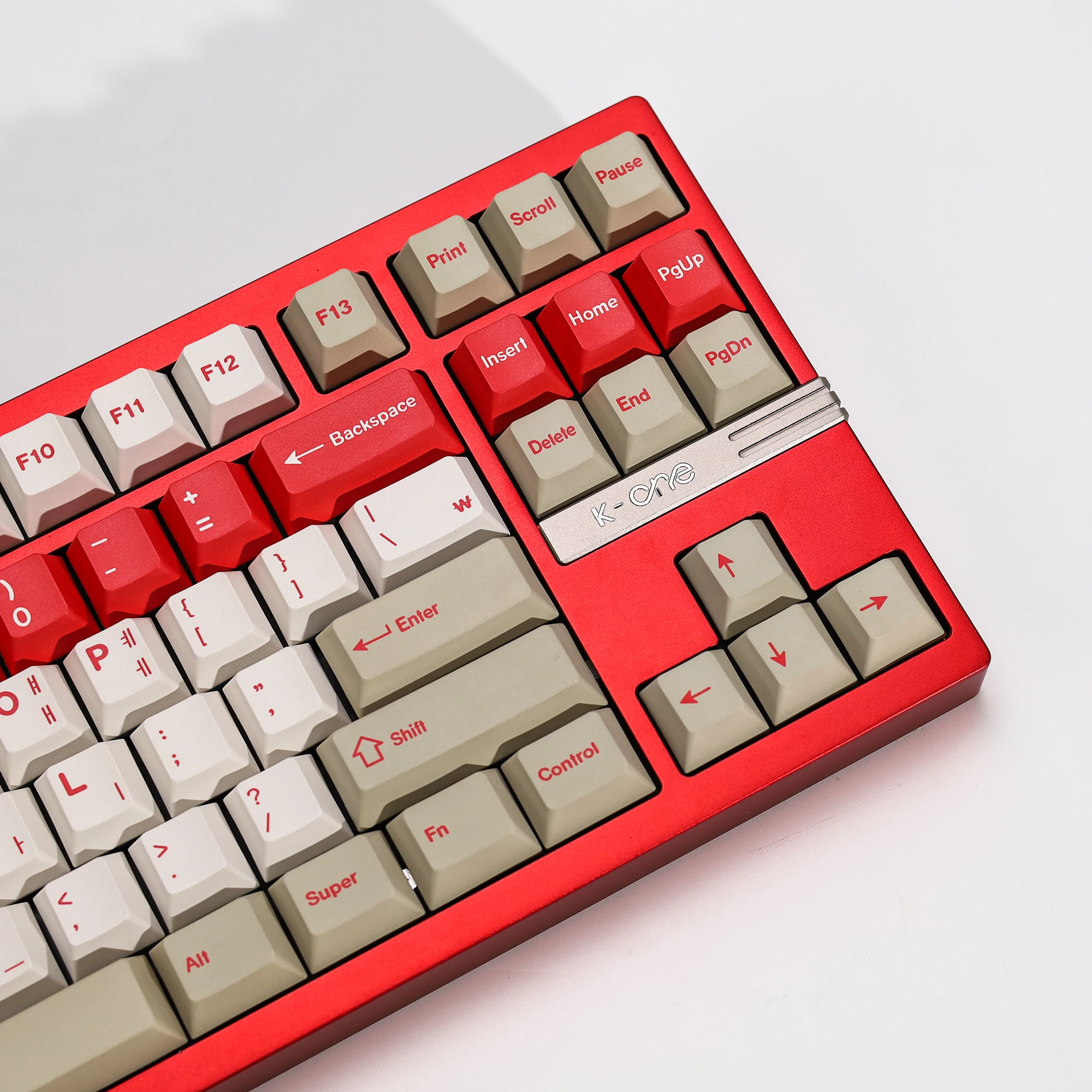 KBDiy Koreanische Tastenkappen Retro GMK Red Alert Cherry Profile PBT Ailce Tastenkappen Maßgefertigt für 60% Gaming Mechanische Tastatur KIT Tastenkappen – Detail 14