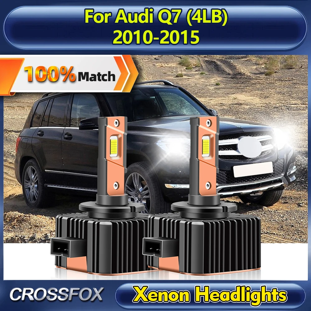 

120W D3S LED Car Headlight Bulbs 6000K HID Xenon Lamps Bulbs 12V Plug&Play For Audi Q7 (4LB) 2010 2011 2012 2013 2014 2015