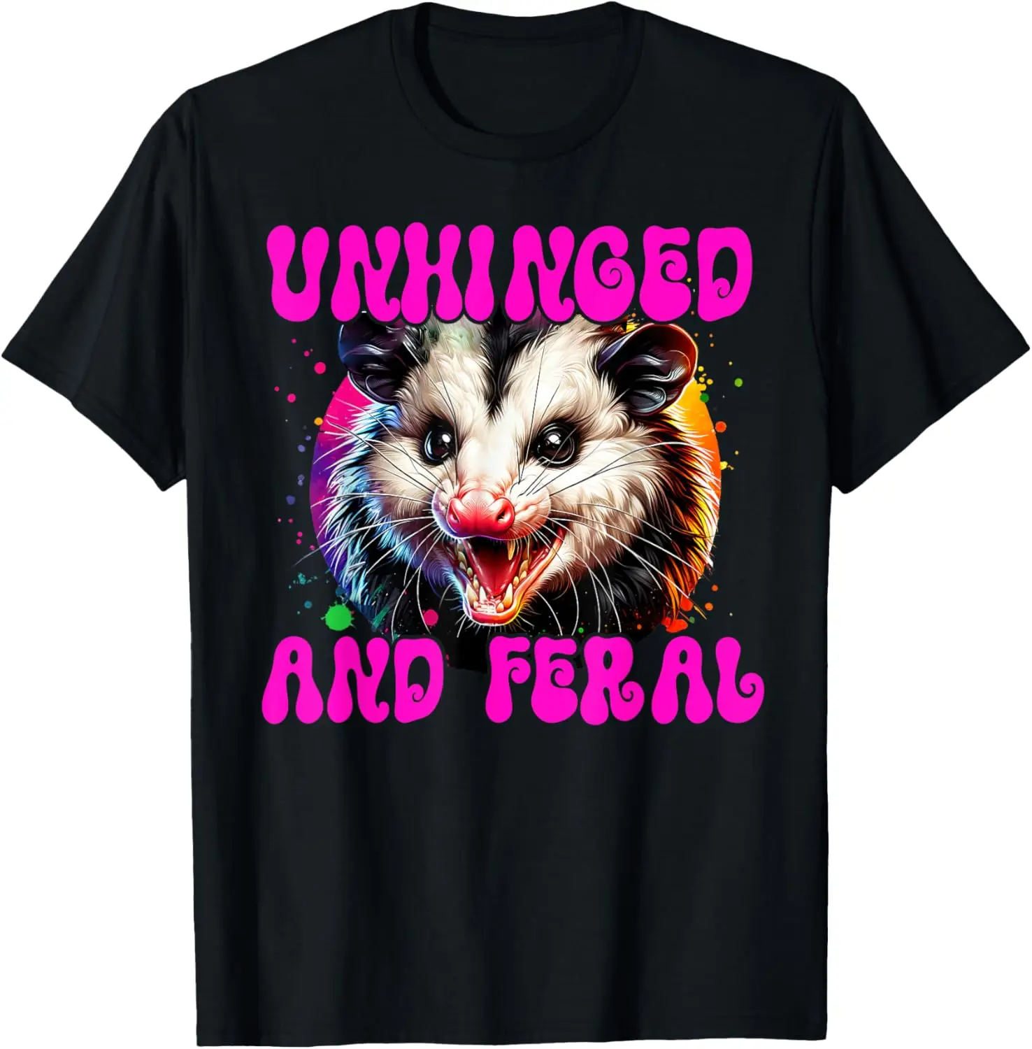

Raccoon Unhinged and Feral Funny Raccoon Feral Girl T-Shirt