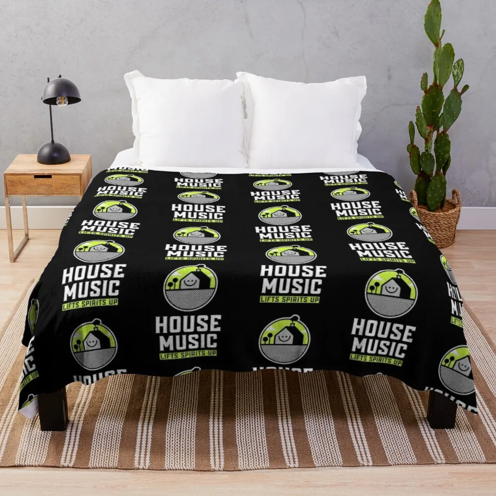 

House Music Lifts Spirits UpThrow Blanket Decorative Bed Blankets