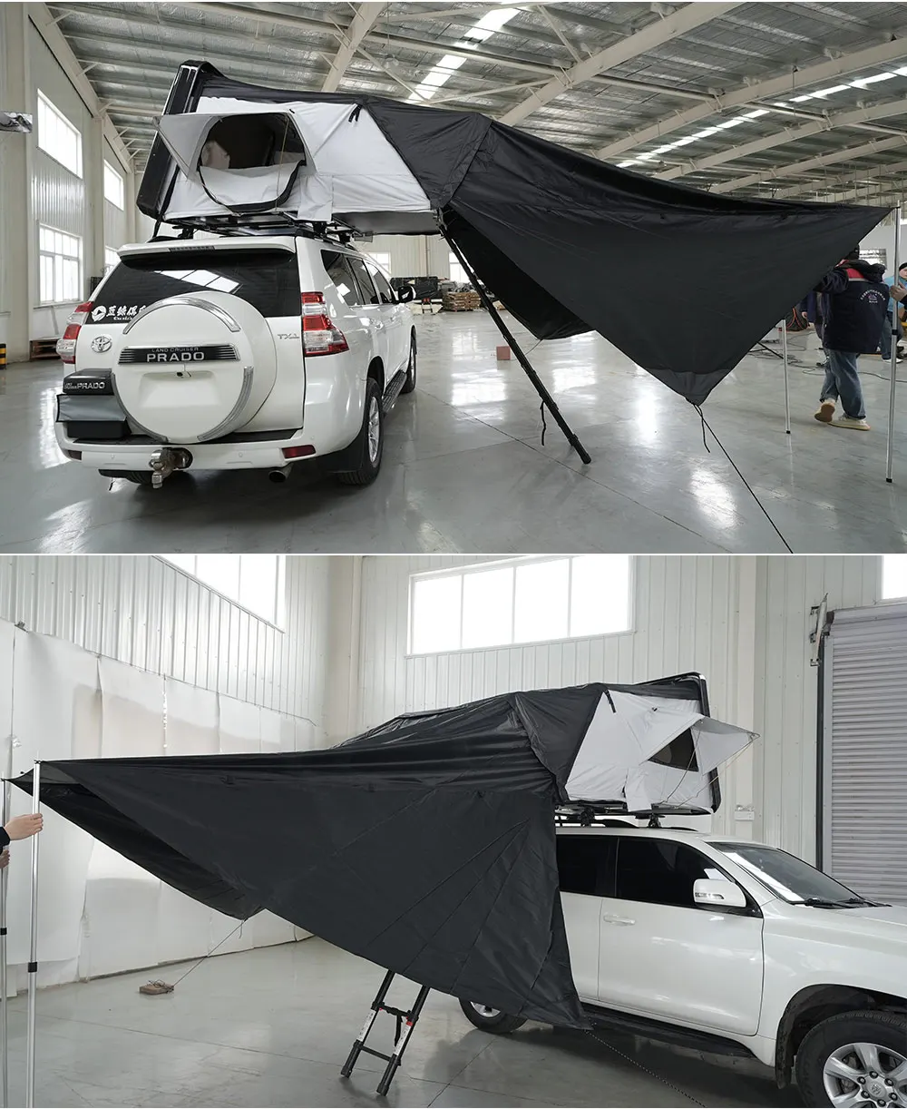 

Heavy Four-Season Wholesale Self-driving Travel Side Open Large Size Family Outdoor Camping Car Roof Top Tent