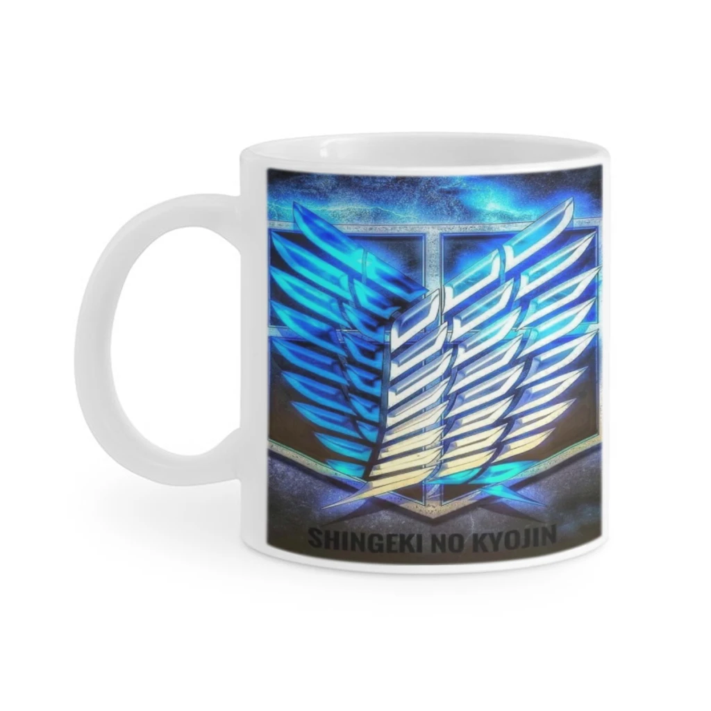 Wings of Liberty Attack on Titan Retro Ceramics Coffee Mug Cute Gamer Birthday Gift Back To School Mug