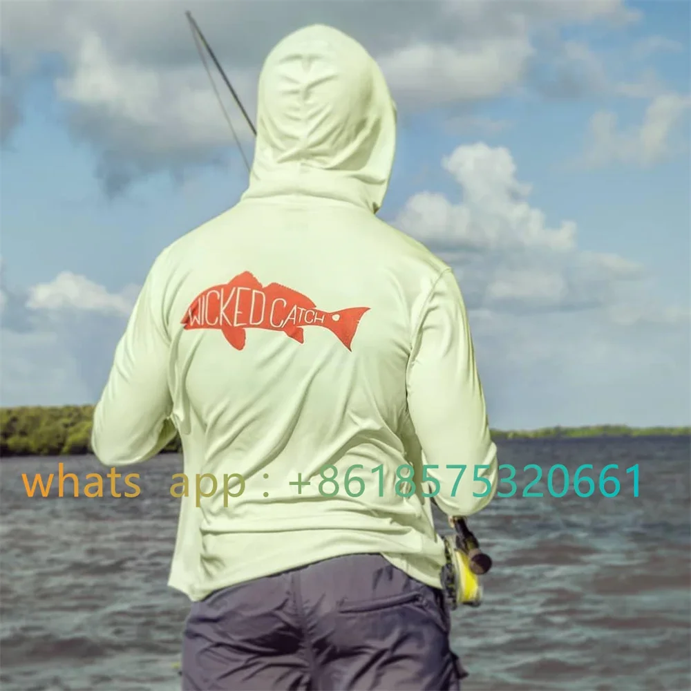 الصيف ملابس الصيد الرجال طويلة الأكمام هوديي قمصان الصيد Camisa De Pesca الأشعة فوق البنفسجية حماية هودي البلوز الأشعة فوق البنفسجية حماية قميص #5