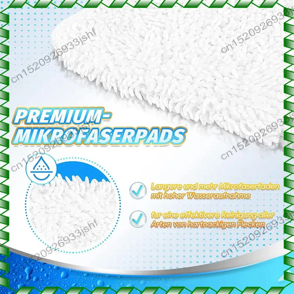 

-BOFF Replacement Parts Mop Accessories Washable Mop Cloth Pads Compatible For Vileda Steam XXL Steam