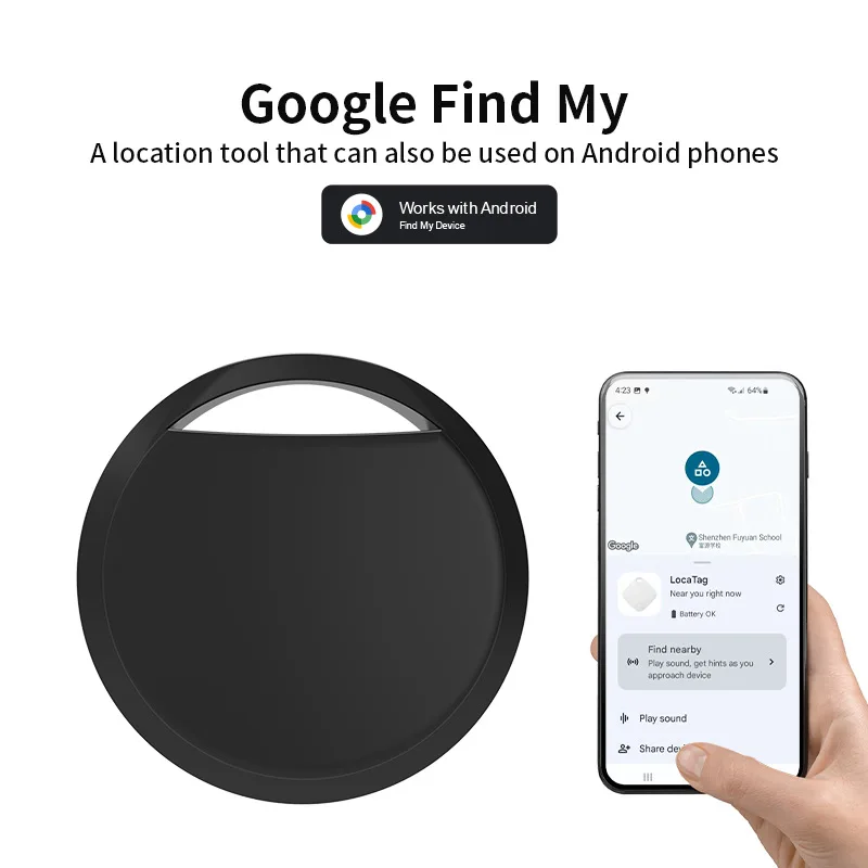 Android Airtag Gps Tracker Google Find My Device Smart Tags Bluetooth Search Locator Tracking Finder child Keys Bag Wallets Pet