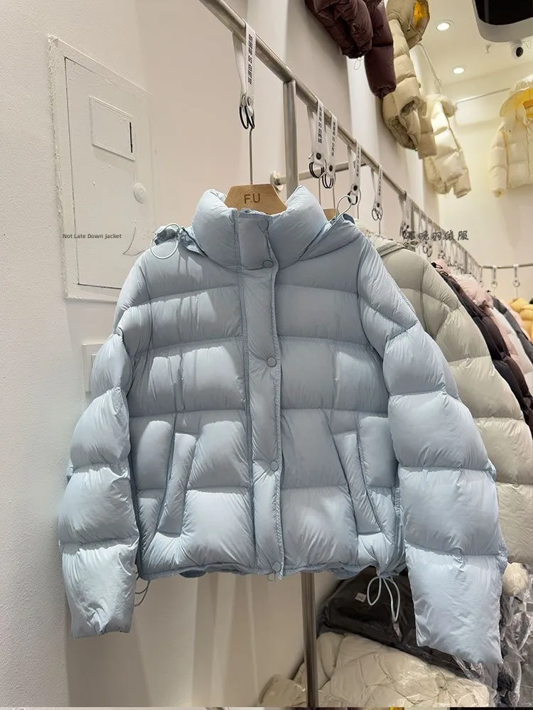 

Зимнее пальто с капюшоном Thiened ort Puffer Jaet White Du, корейское пальто с капюшоном для поездок на работу, ветровка с дизайном черепахи, хлебное пальто