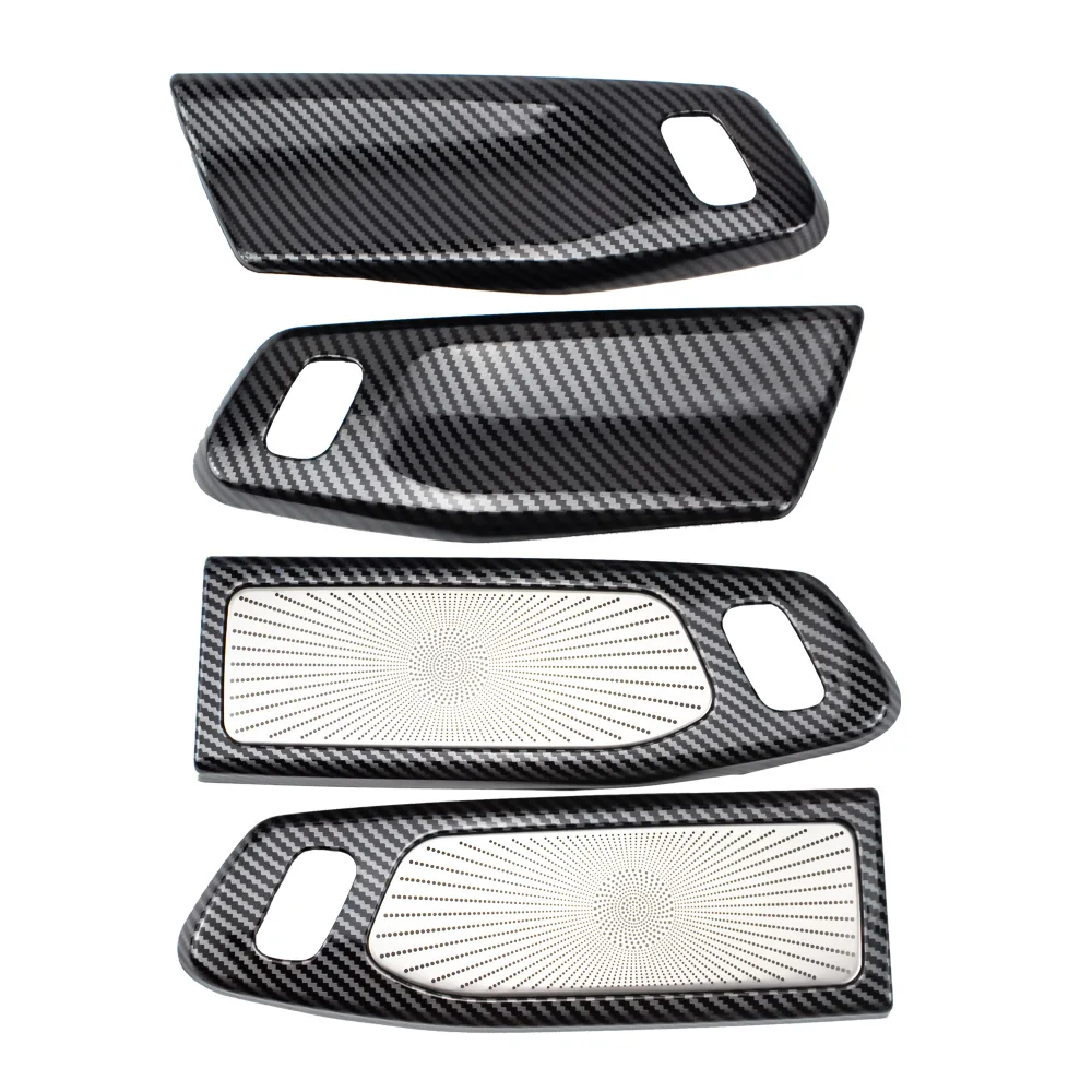 Stainless Steel Speaker Cover ABS Interior Door Handles Outer Frame Trim for Ford Everest 2023