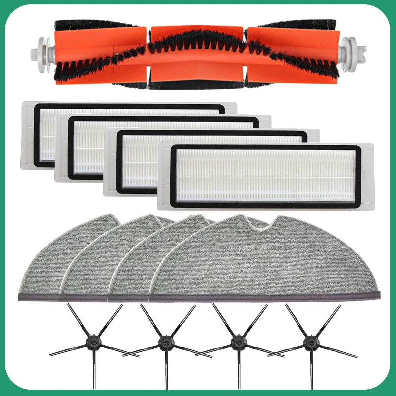 Floor Mop Cloth HEPA Filter Main Side Brush Components Used For MI Roborock S6 S5 MAX S60 S65 S5 S50 E25 E35 Components