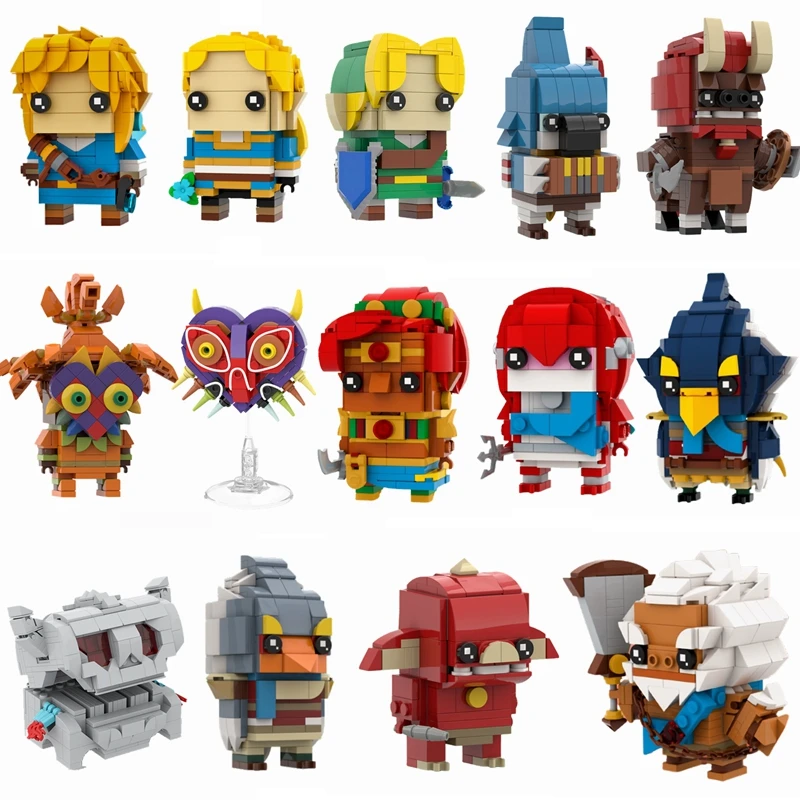 Buildmoc Wild Breath Link Skull Kid Kass Lynel pecho Vaatis Urbosas Brickheadz figuras Juguetes de bloques de construcción para niños regalos