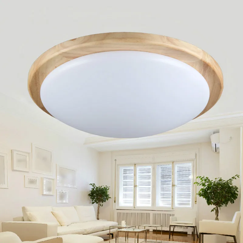 

Modern LED Wood Ceiling lamp Korean Garden Style Indoor Light For Home Bedroom Lamps Foyer Room Lamp Fixture Lampshade Lighting