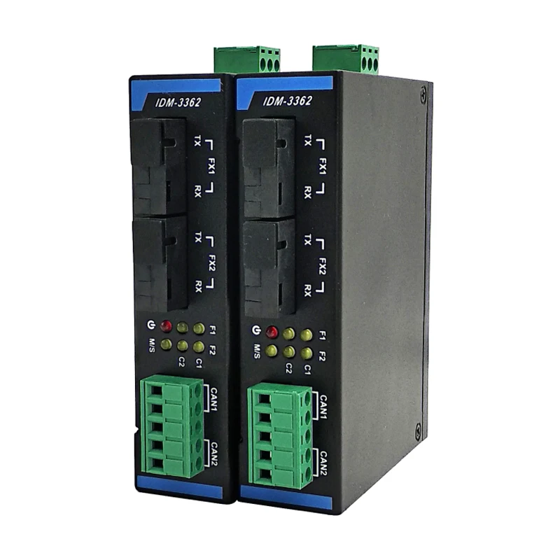 IDM-3362 Din Rail Lilrer US Fibre Optique Auto Guérison Anneau Convertisseur Réseau Terminal LilBus Répéteur Chat Optique