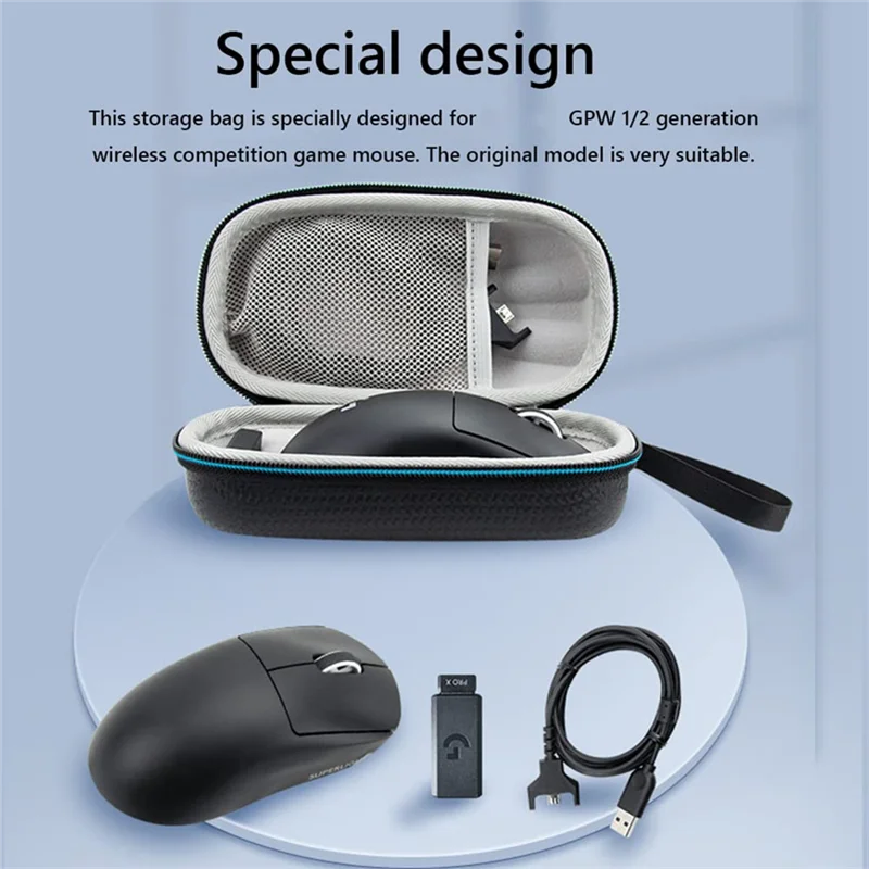 Portable Carrying Case For Logitech M170/M185/M220/M221/ G PRO X SUPERLIGHT GPW Mouse EVA Storage Bag Accessories