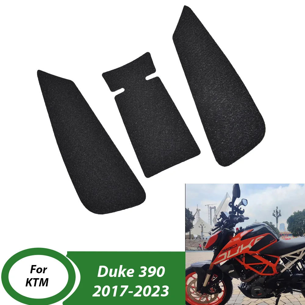 

﻿ Для KTM Duke390 2017-2023 Высокое качество мотоциклетный бак тяговая боковая накладка газовое топливо наколенник наклейка аксессуары