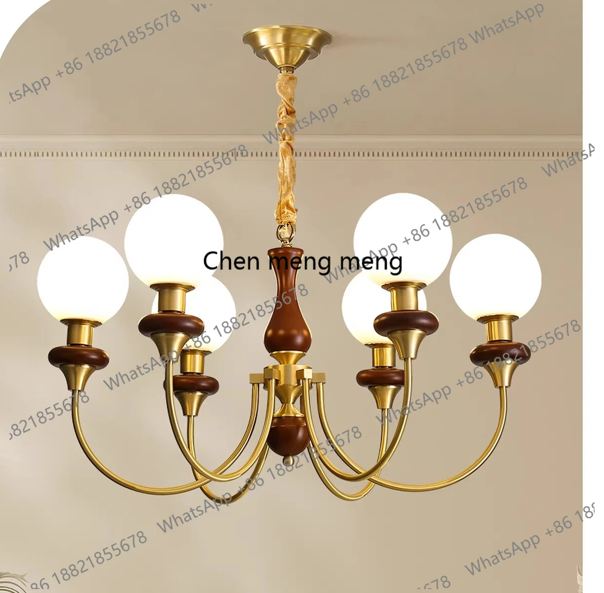 

French antique style living room chandelier main light American retro style bedroom light living room light