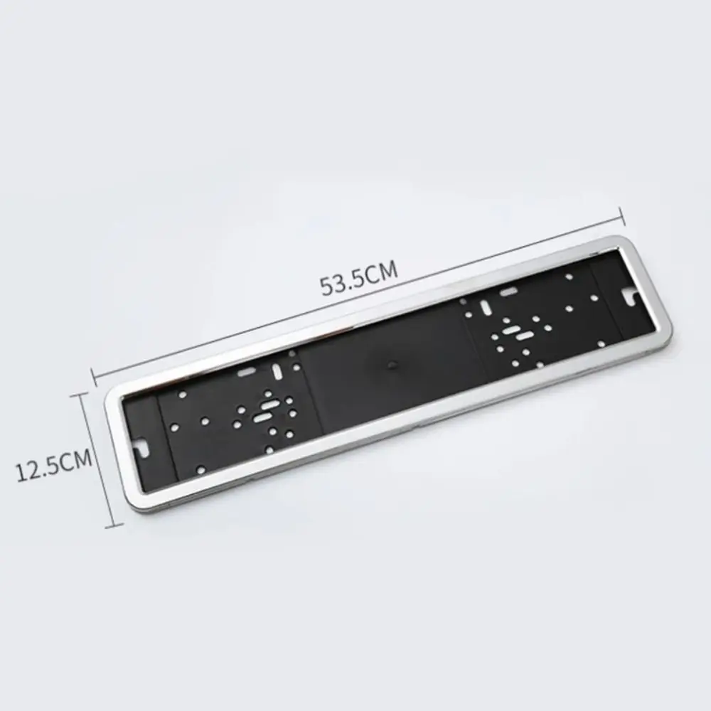 Stylish Russian Plate Frame Cover Waterproof Stainless Steel Car License Number Plate Holder Light Weight Easy Installation
